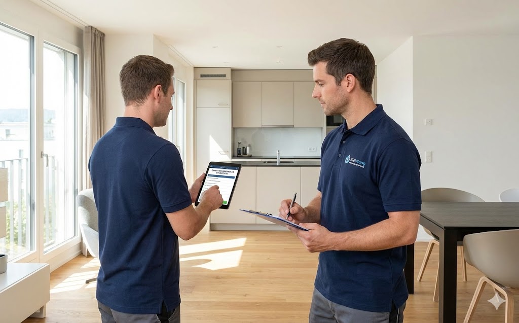 Unser Team bei der Objektbesichtigung und Planung